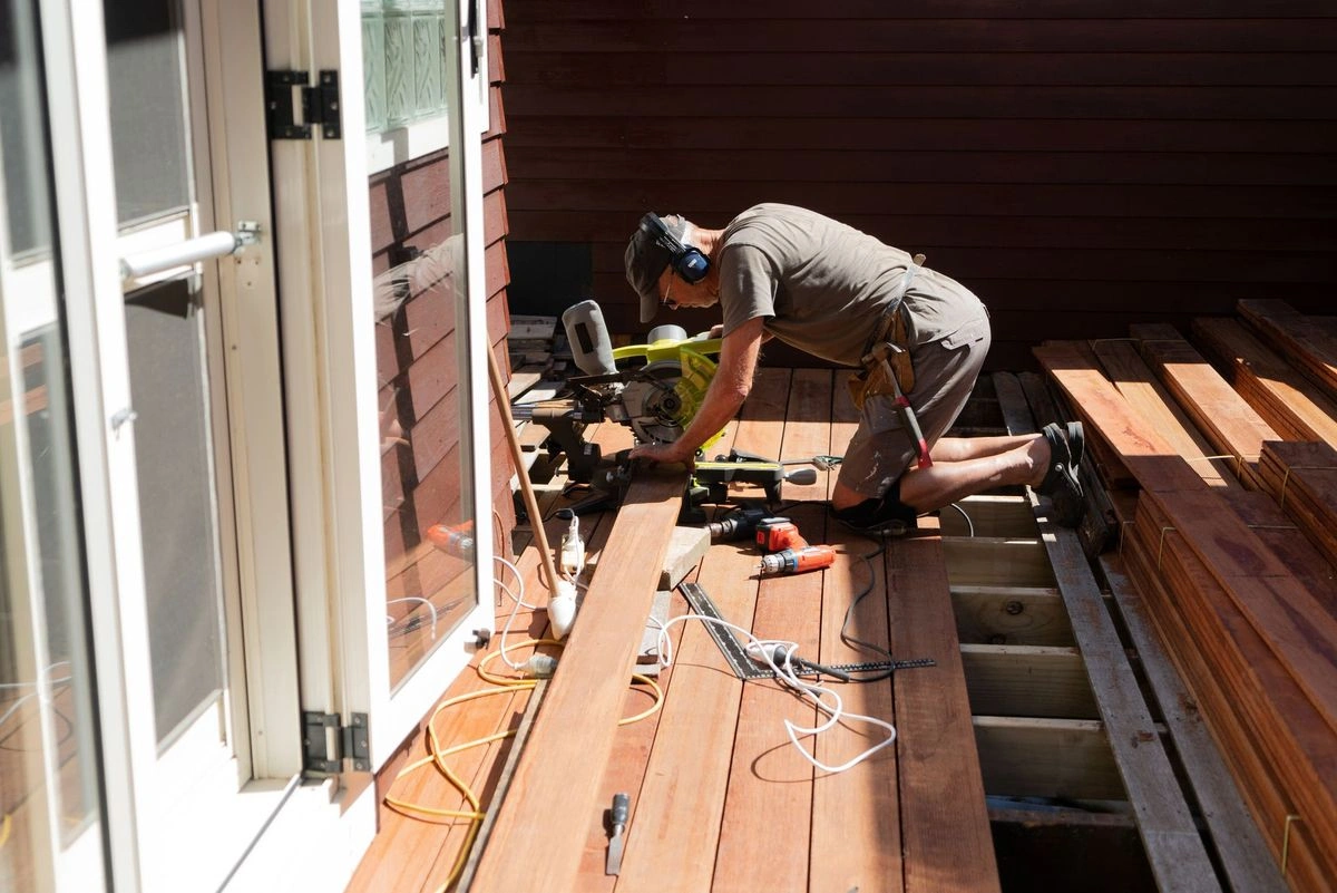 Transformed backyard cedar deck and outdoor living space