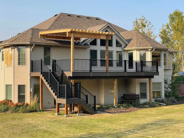 Deck trends 2026 on a finished custom deck built by Big Pine Decks near Omaha, NE