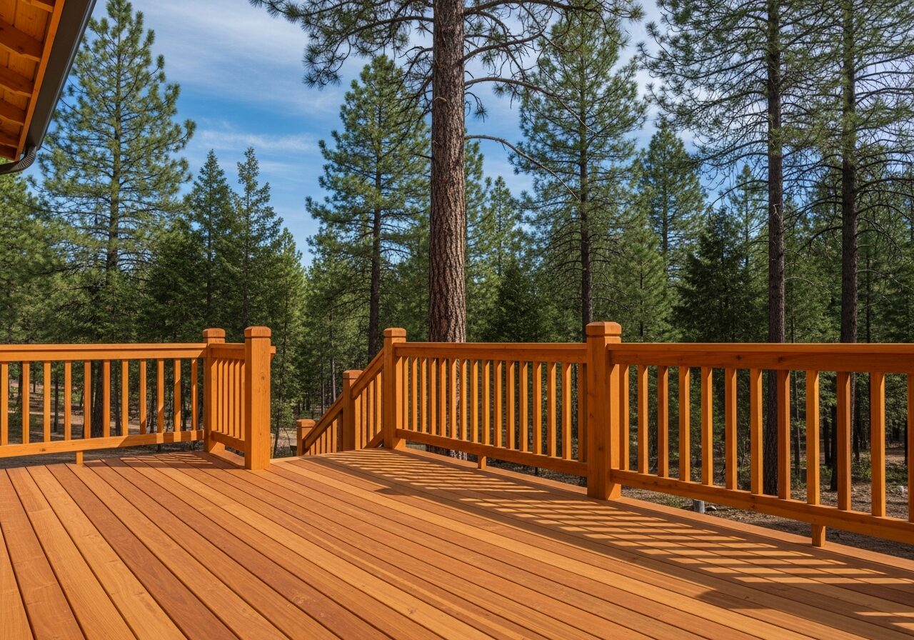 Cedar deck